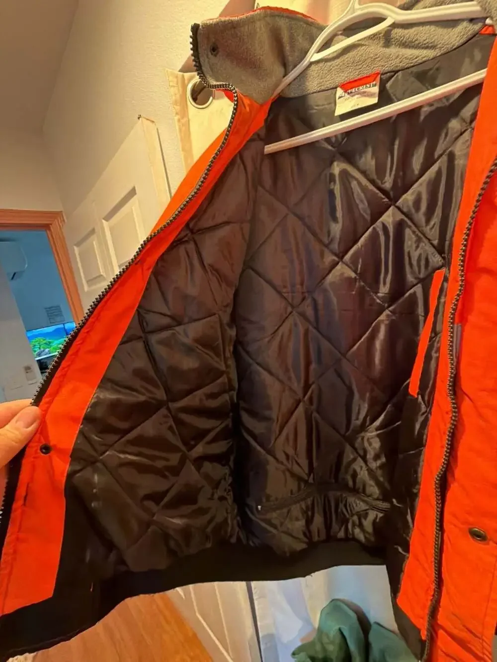 Truecrest High Visibility Orange and Black Safety Bomber Jacket
